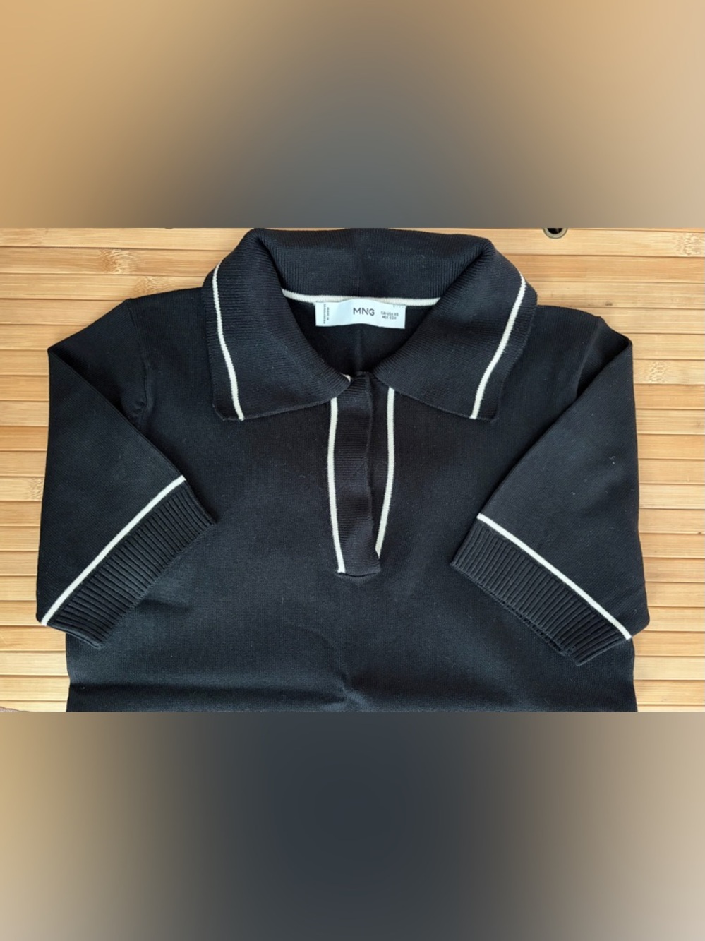 Mango Women's Contrast Knitted Polo
